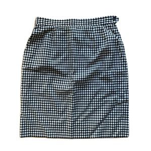 Vintage YSL Yves Saint Laurent Checkered Skirt